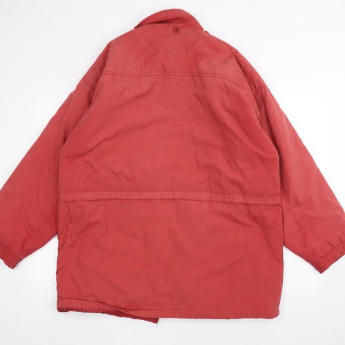 Essentials Womens Red   Pea Coat Coat Size 14