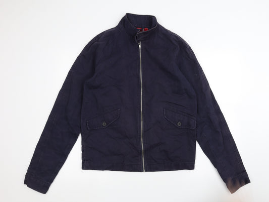 Front view of ASOS men’s blue jacket, size S