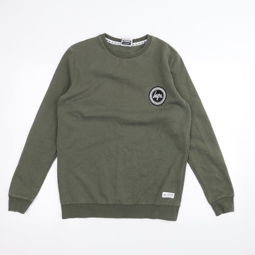 Hype Mens Green   Pullover Jumper Size S