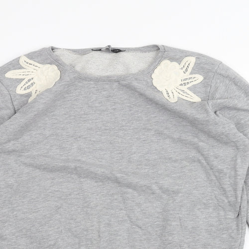 Dorothy Perkins Womens Grey   Pullover Jumper Size 10