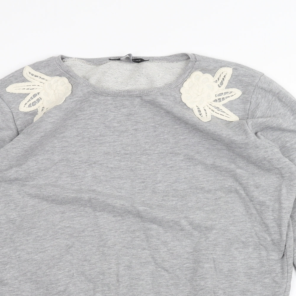 Dorothy Perkins Womens Grey   Pullover Jumper Size 10