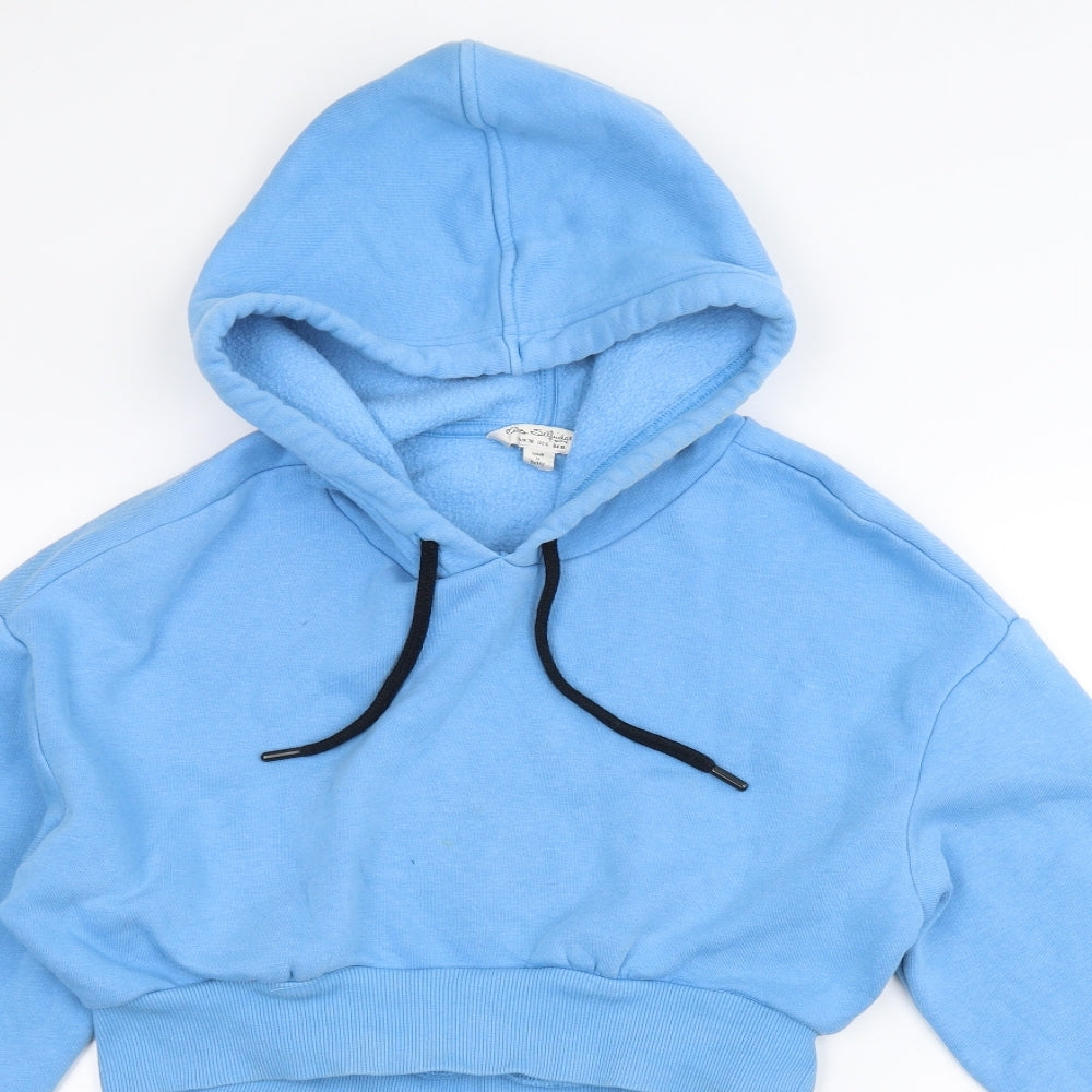 Miss Selfridge Womens Blue   Pullover Hoodie Size 10