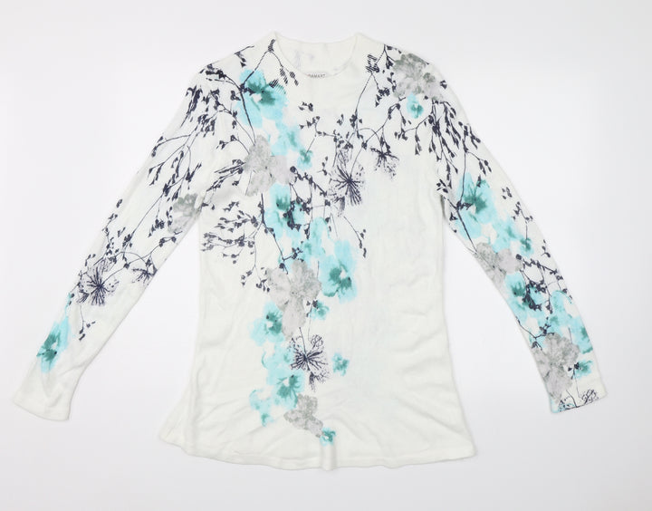 Damart Womens White   Pullover Jumper Size M