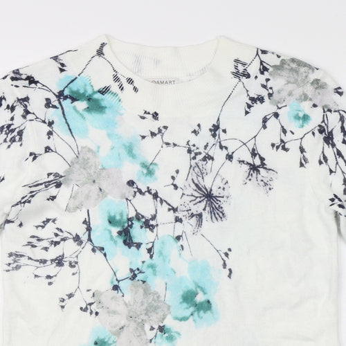 Damart Womens White   Pullover Jumper Size M