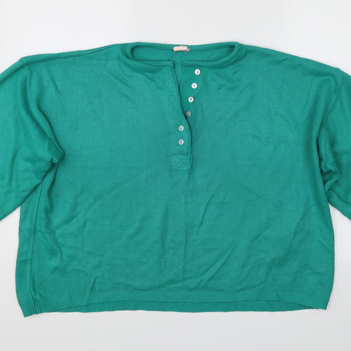 Preworn Womens Green   Pullover Jumper Size 18