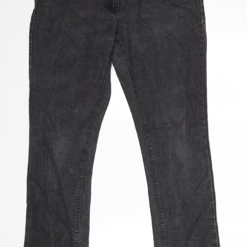 Cherokee Womens Black   Straight Jeans Size 14 L30 in