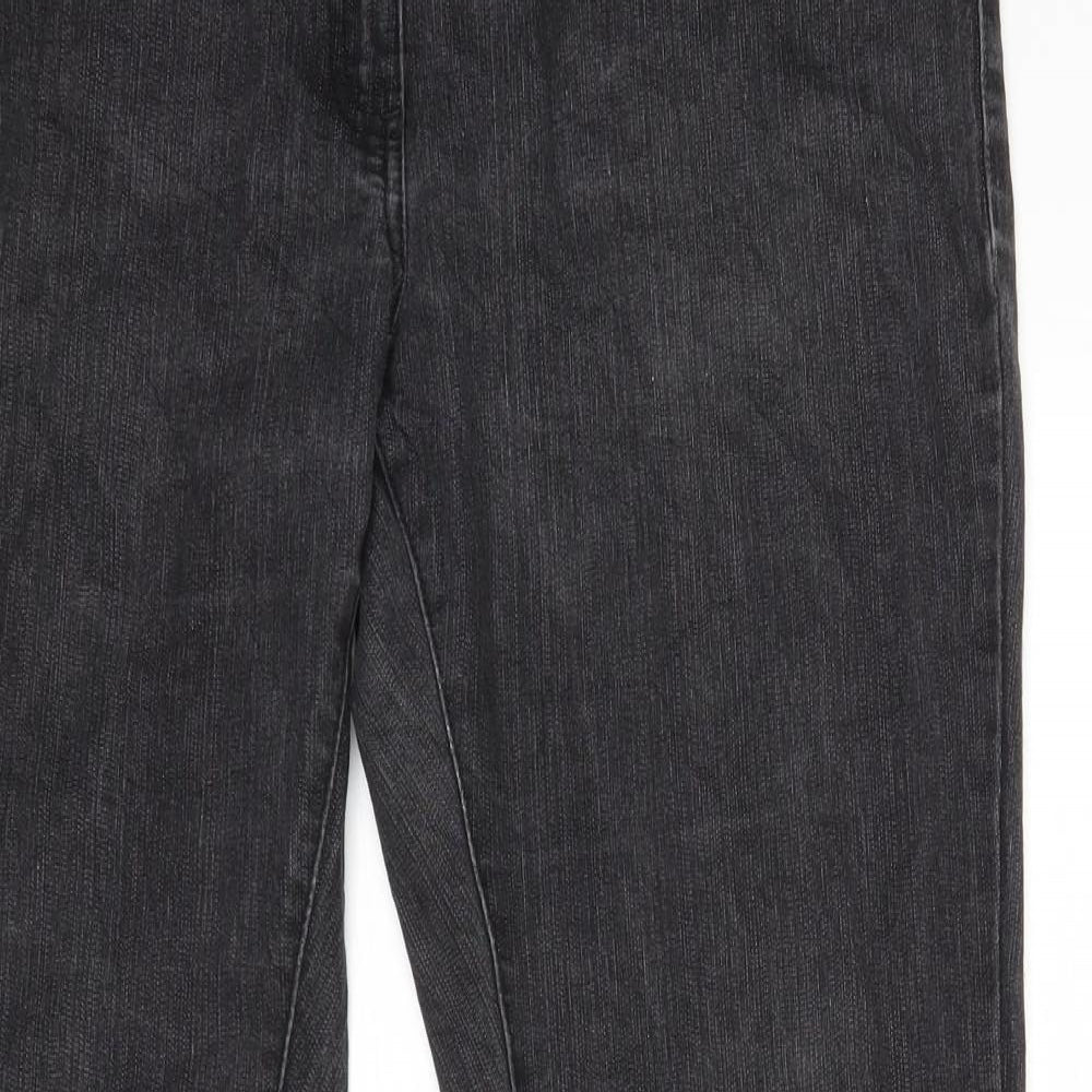 Cherokee Womens Black   Straight Jeans Size 14 L30 in