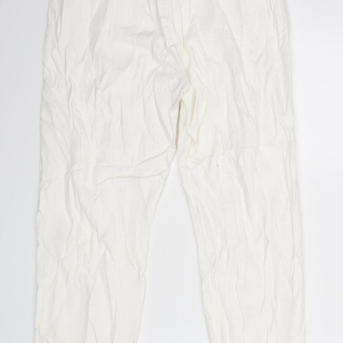 Preworn Womens White   Straight Jeans Size L L23 in