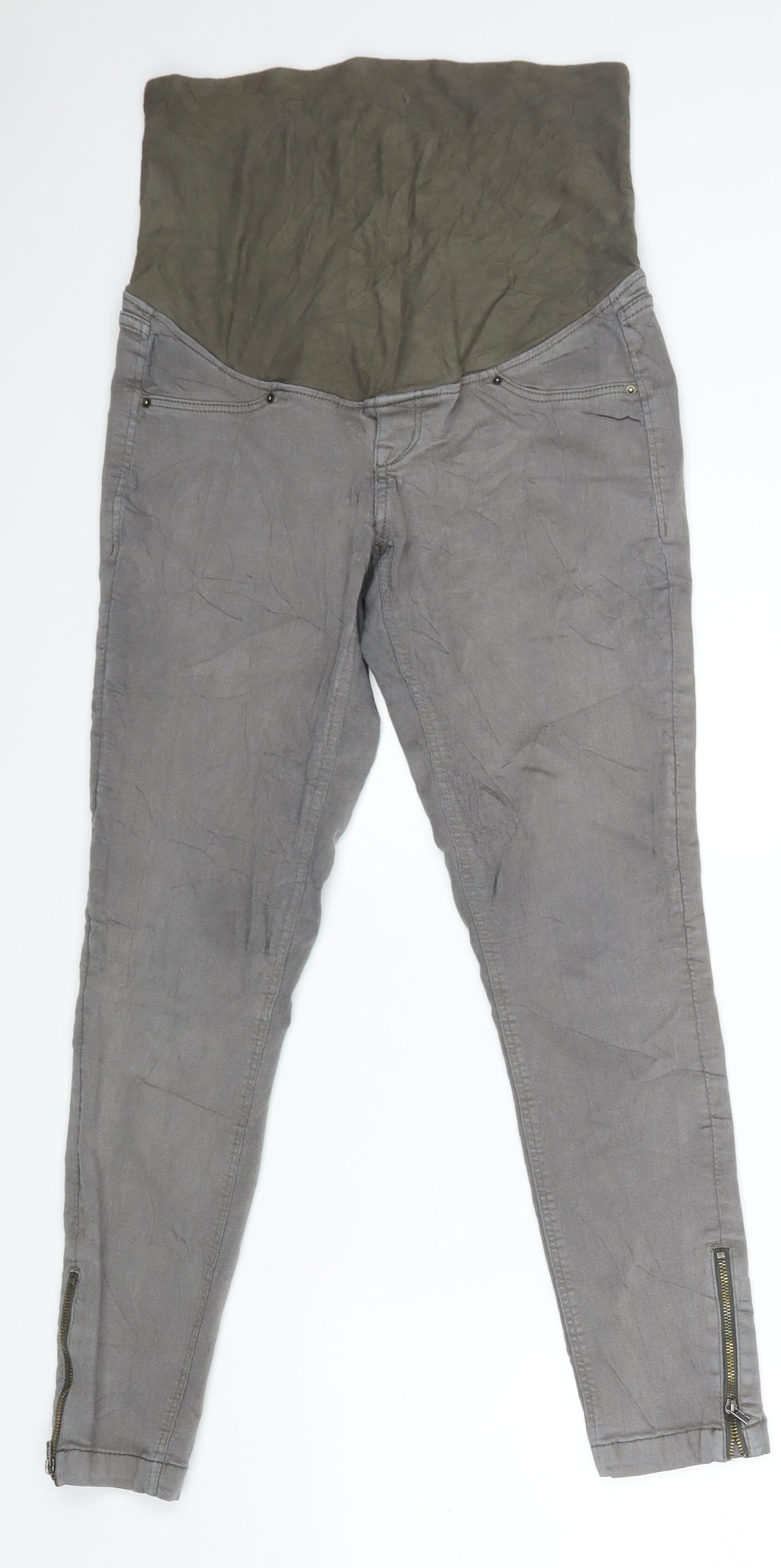 H&M Mama Womens Grey    Trousers Size 38 L27 in