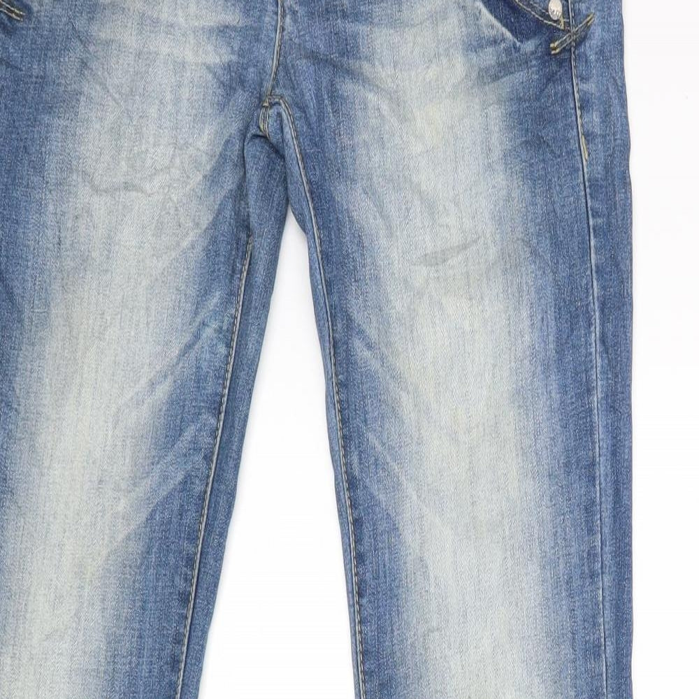 Blue Rags Womens Blue   Straight Jeans Size 8 L32 in