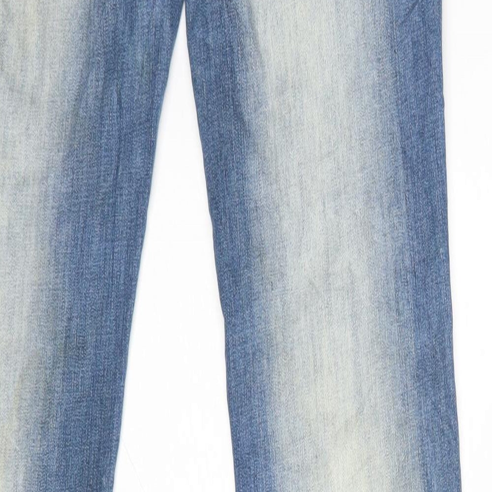 Blue Rags Womens Blue   Straight Jeans Size 8 L32 in