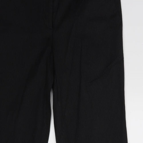 H&M Womens Black Striped  Dress Pants Trousers Size 8 L29 in