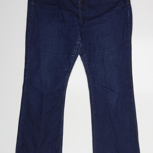 George Womens Blue   Bootcut Jeans Size 14 L29 in