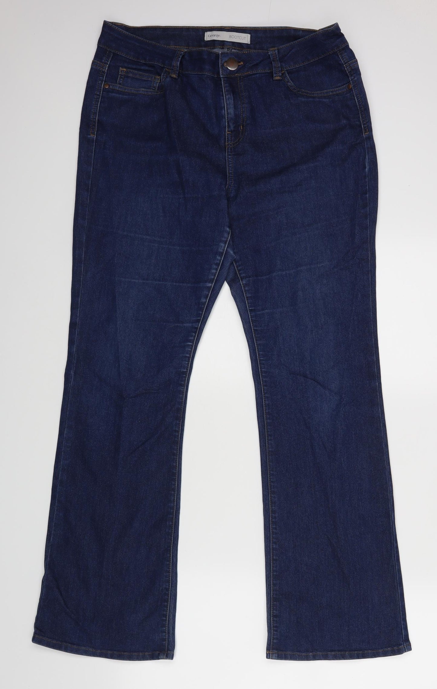 George Womens Blue   Bootcut Jeans Size 14 L29 in