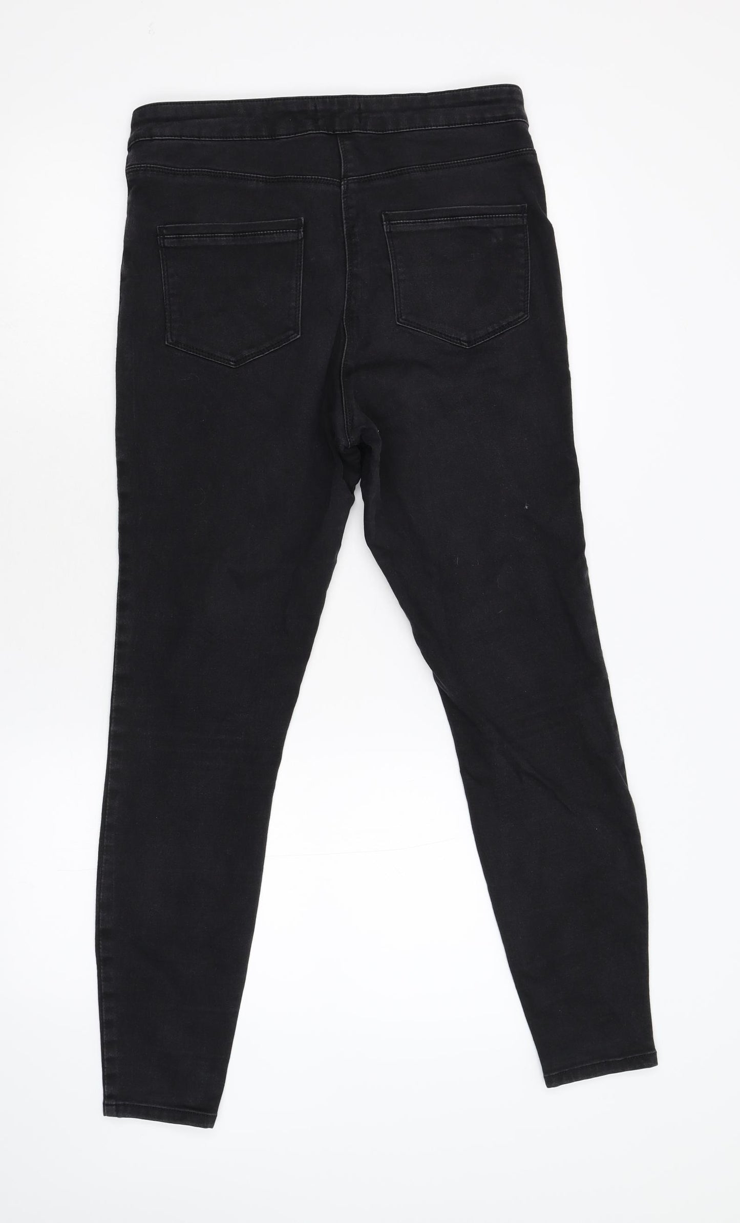 Matalan Womens Black  Denim Skinny Jeans Size 14 L27 in