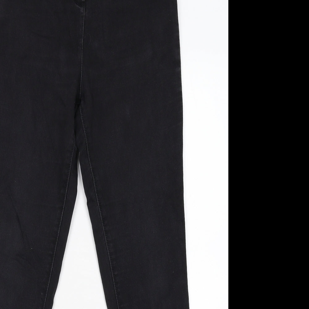 Matalan Womens Black  Denim Skinny Jeans Size 14 L27 in