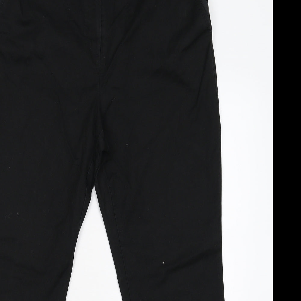 NEXT Womens Black  Denim Tapered Jeans Size 16 L25 in