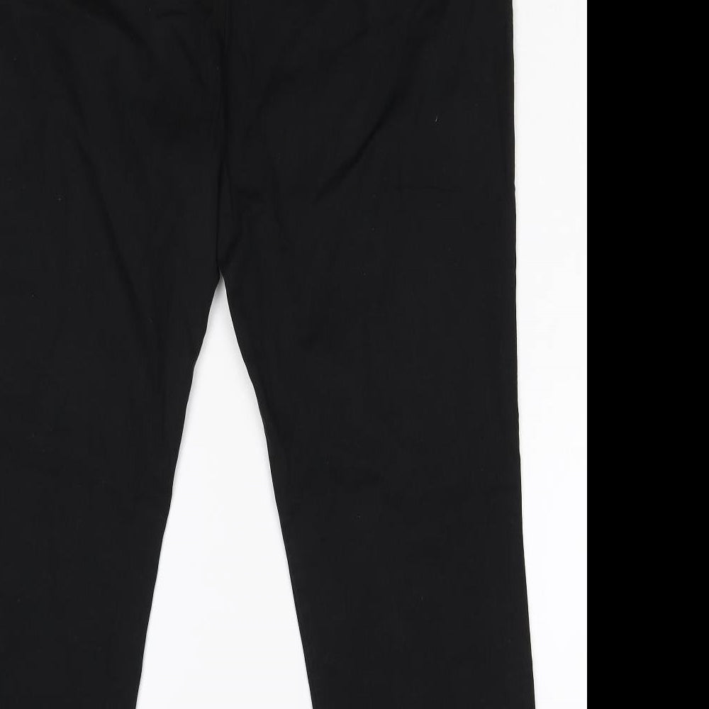NEXT Womens Black  Denim Tapered Jeans Size 16 L25 in