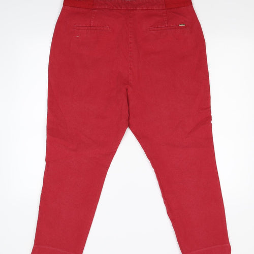 Per Una Womens Red   Cropped Jeans Size 18 L24 in