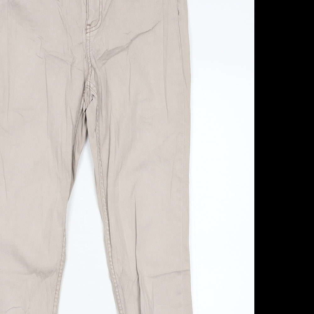 H&M Womens Beige  Denim Skinny Jeans Size 36 L29 in