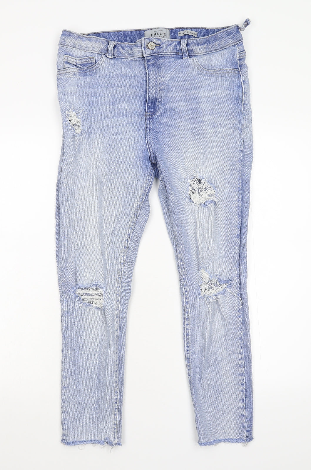 Hallie Womens Blue  Denim Tapered Jeans Size 16 L25 in