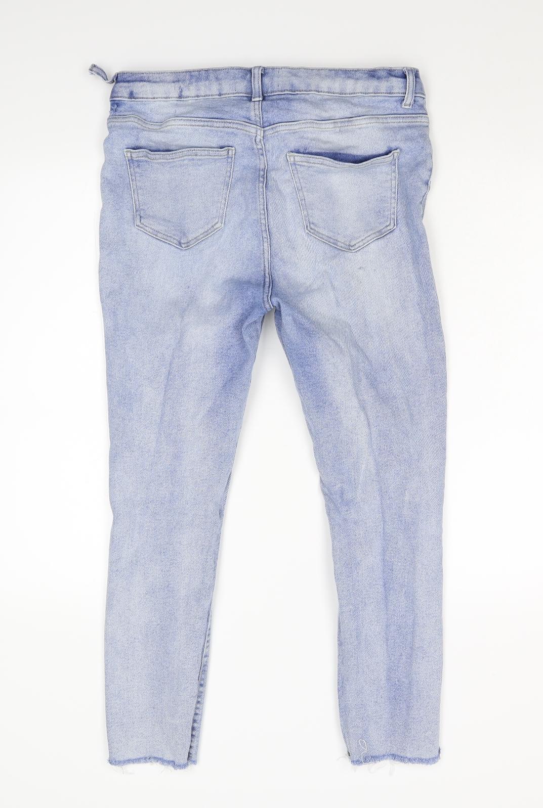 Hallie Womens Blue  Denim Tapered Jeans Size 16 L25 in