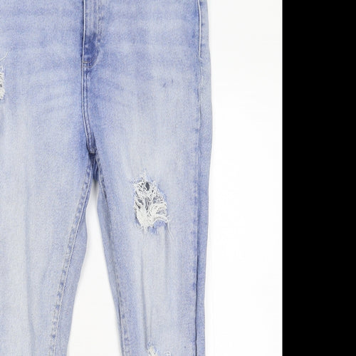 Hallie Womens Blue  Denim Tapered Jeans Size 16 L25 in