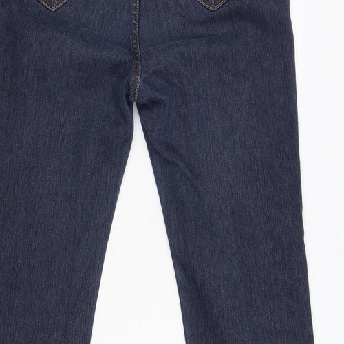 M&S Womens Blue  Denim Bootcut Jeans Size 14 L30 in