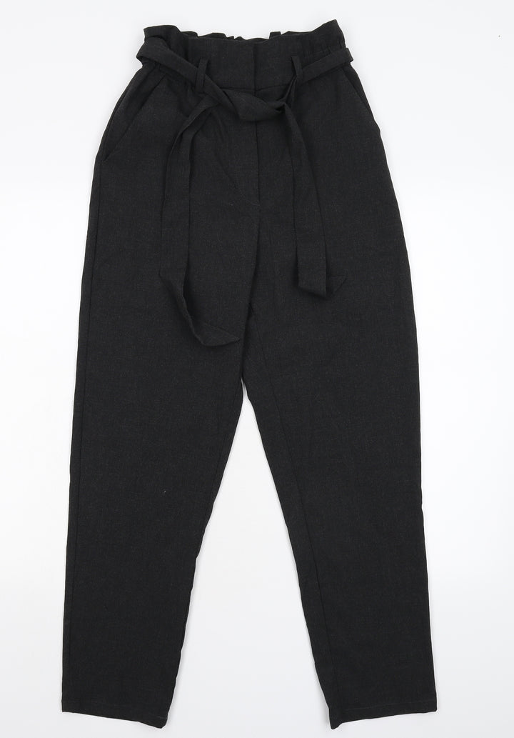 H&M Womens Black Flannel Trousers Size 36 L26 in