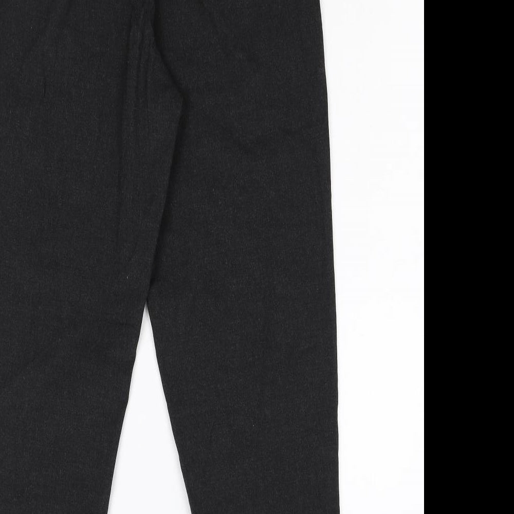 H&M Womens Black  Flannel Trousers  Size 36 L26 in