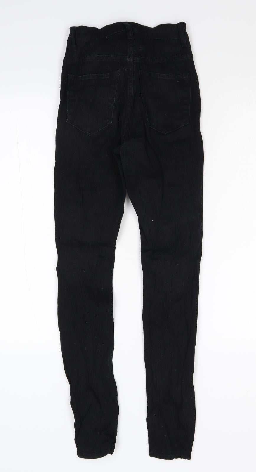 Divided Womens Black  Denim Skinny Jeans Size 6 L28 in