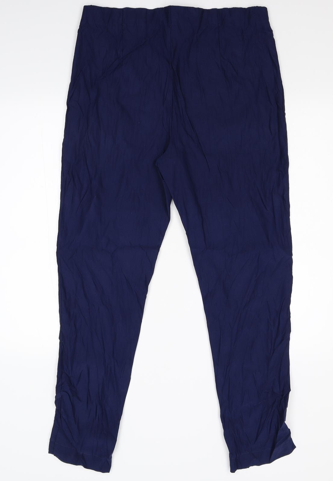 Emeliax Womens Blue   Trousers  Size 16 L29 in