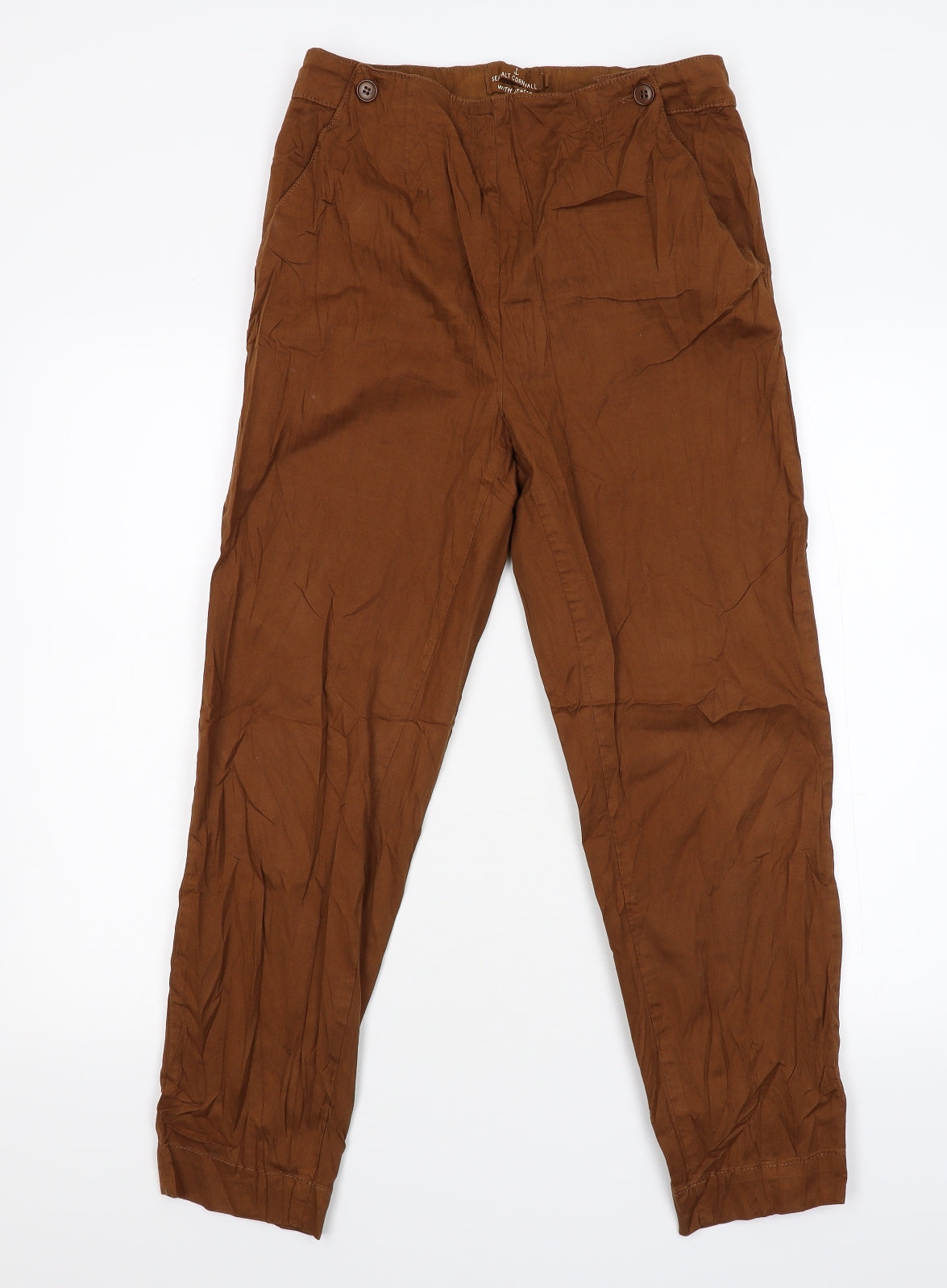 Sea Salt Cornwall Womens Brown   Trousers  Size 10 L26 in
