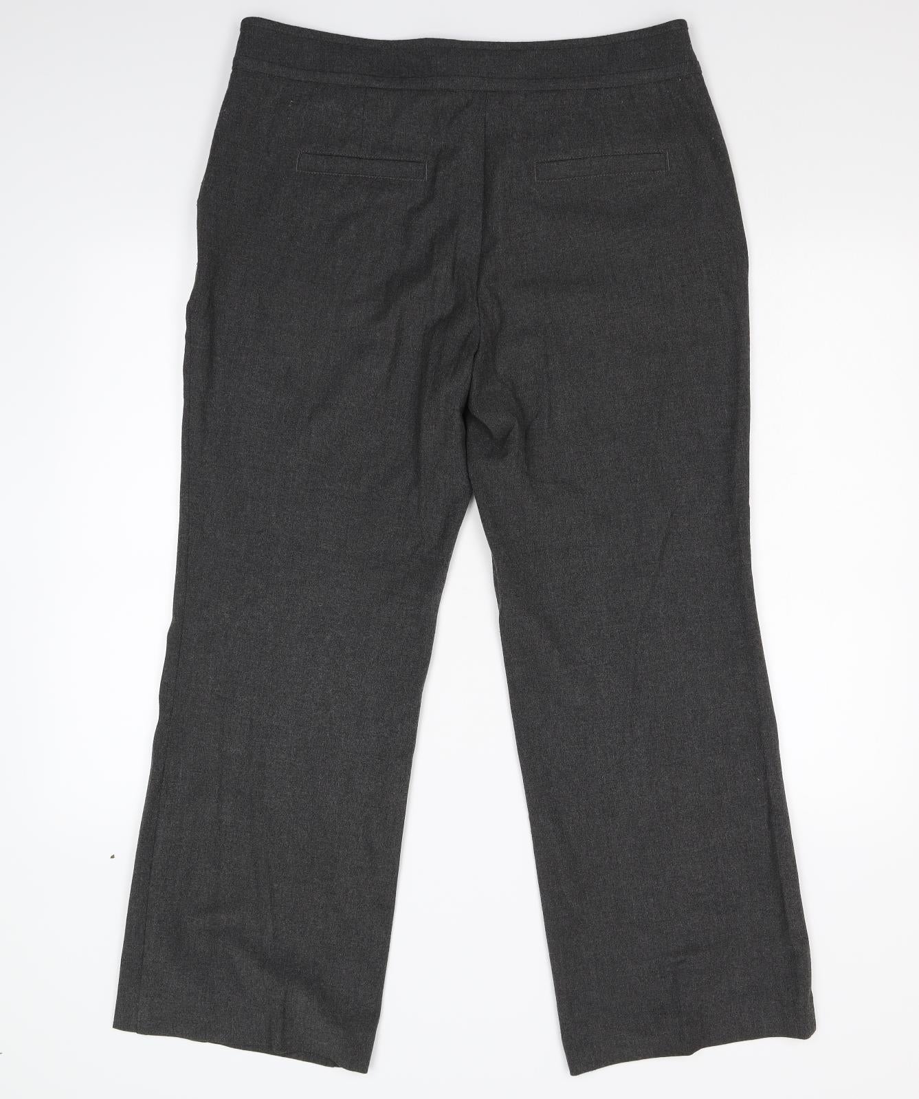 Per Una Womens Grey   Trousers  Size 14 L28 in