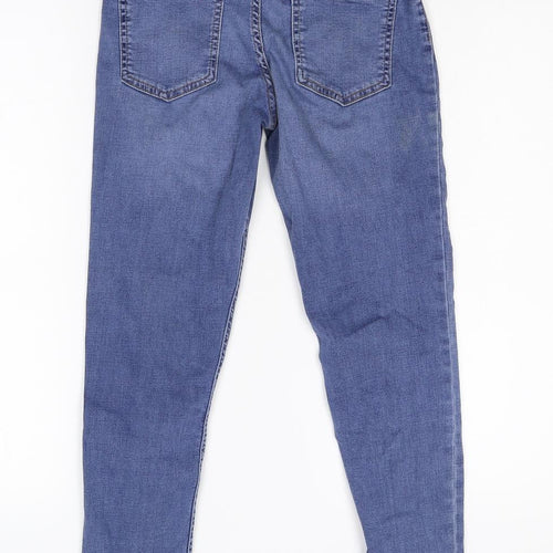 River Island Girls Blue  Damask Skinny Jeans Size 11 Years