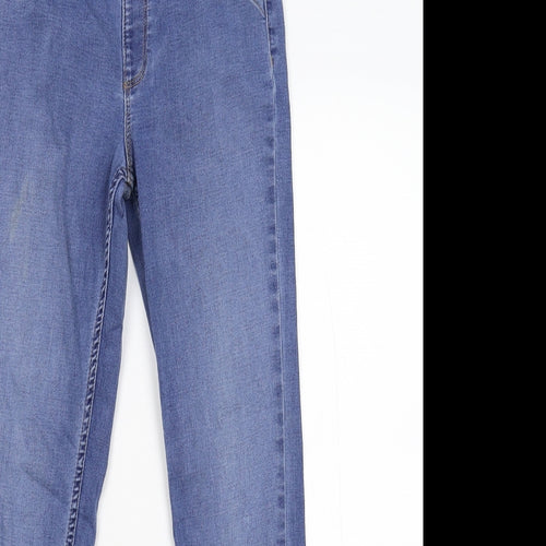 River Island Girls Blue  Damask Skinny Jeans Size 11 Years