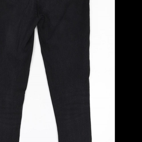 George Womens Black  Denim Tapered Jeans Size 12 L27 in