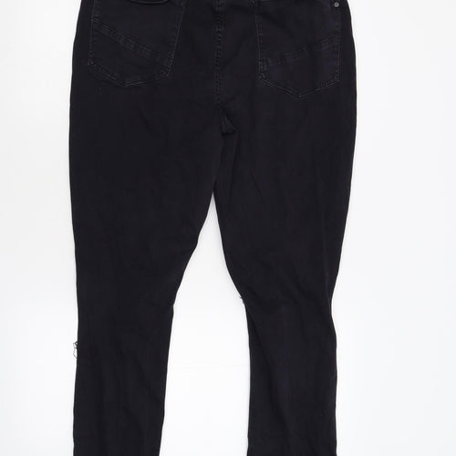 Just Fab Womens Black  Denim Skinny Jeans Size 35 L28 in