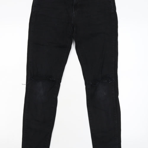 Zara Basic Womens Beige  Denim Skinny Jeans Size 36 L29 in