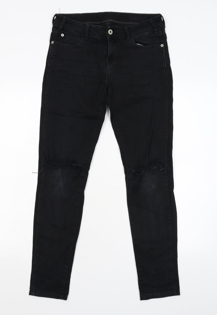 Zara Basic Womens Beige  Denim Skinny Jeans Size 36 L29 in