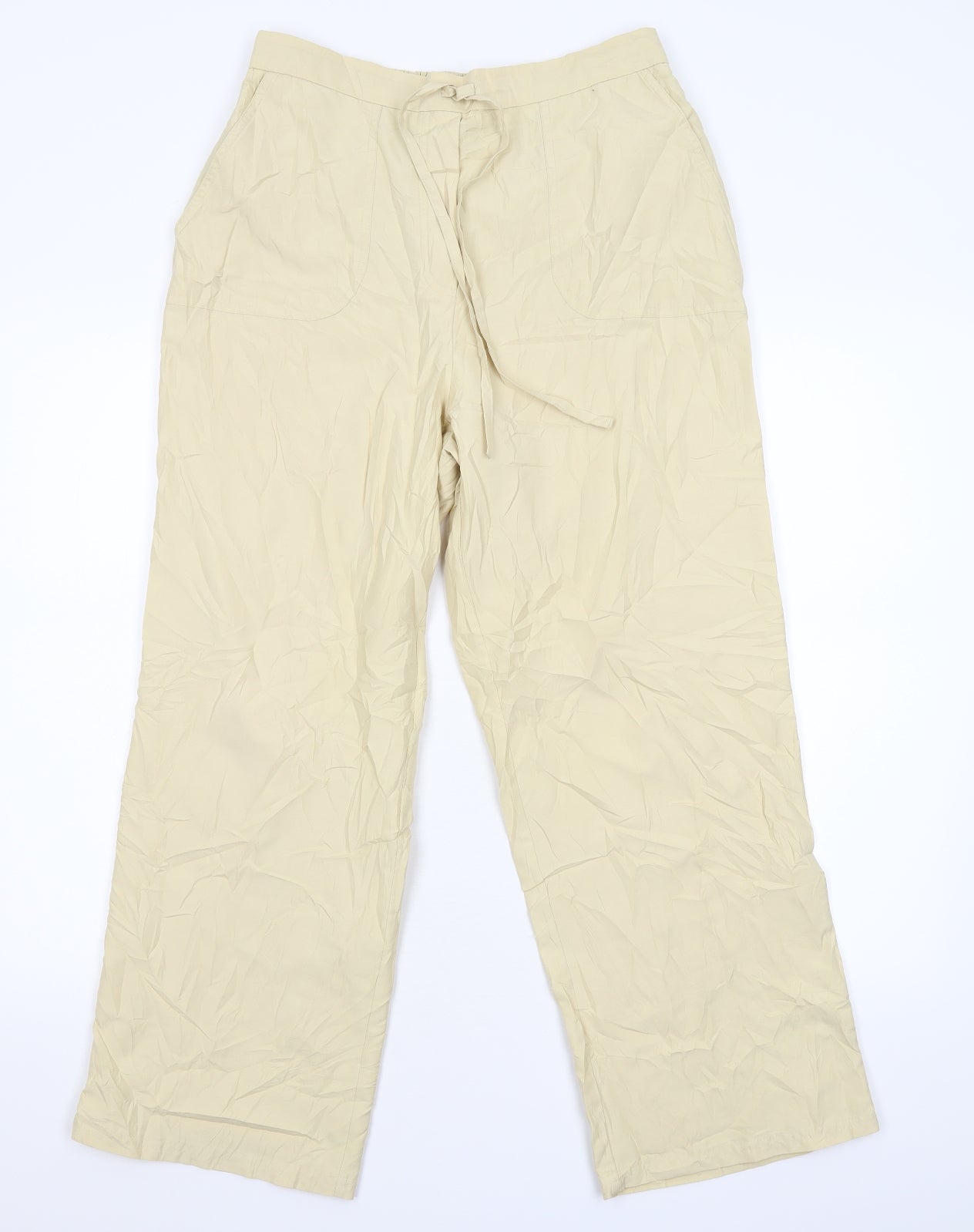 Casual Comfort Womens Beige   Trousers  Size 14 L26 in
