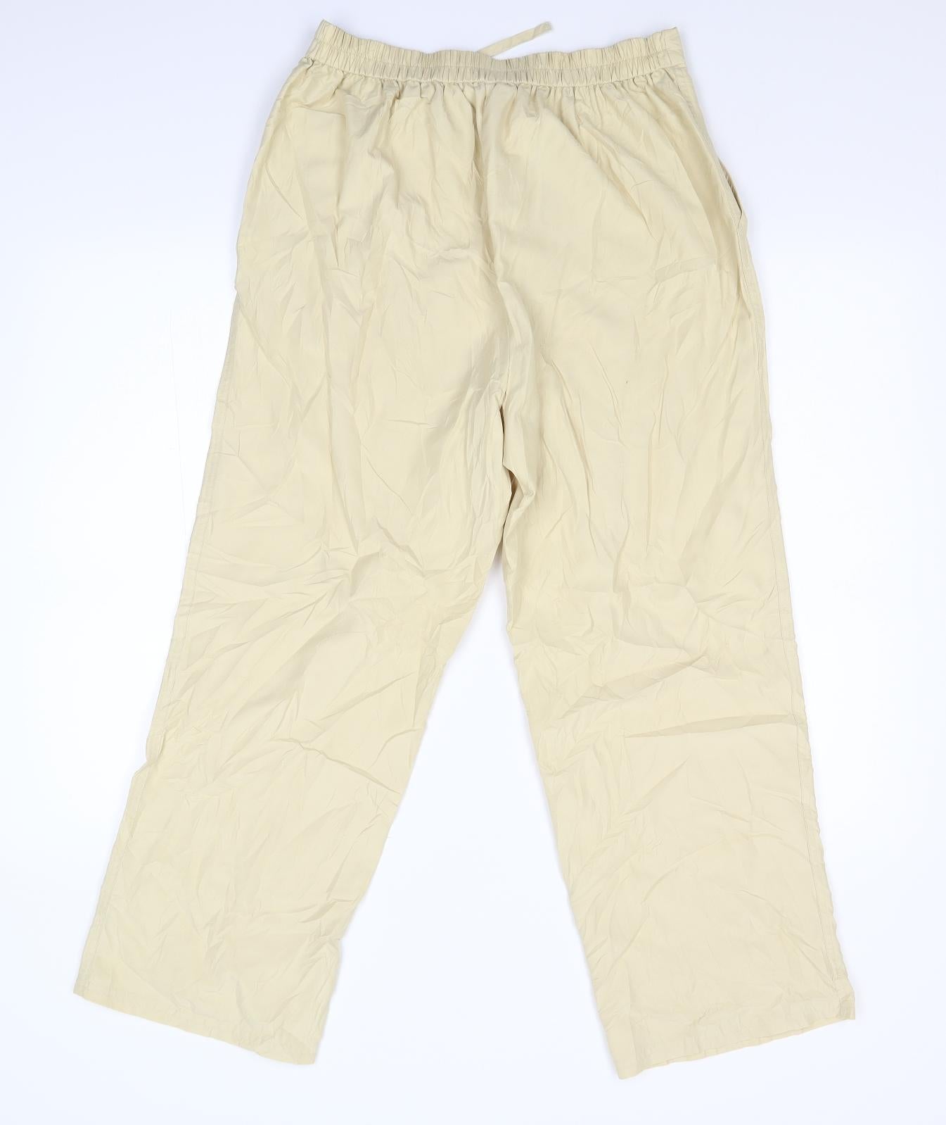 Casual Comfort Womens Beige   Trousers  Size 14 L26 in