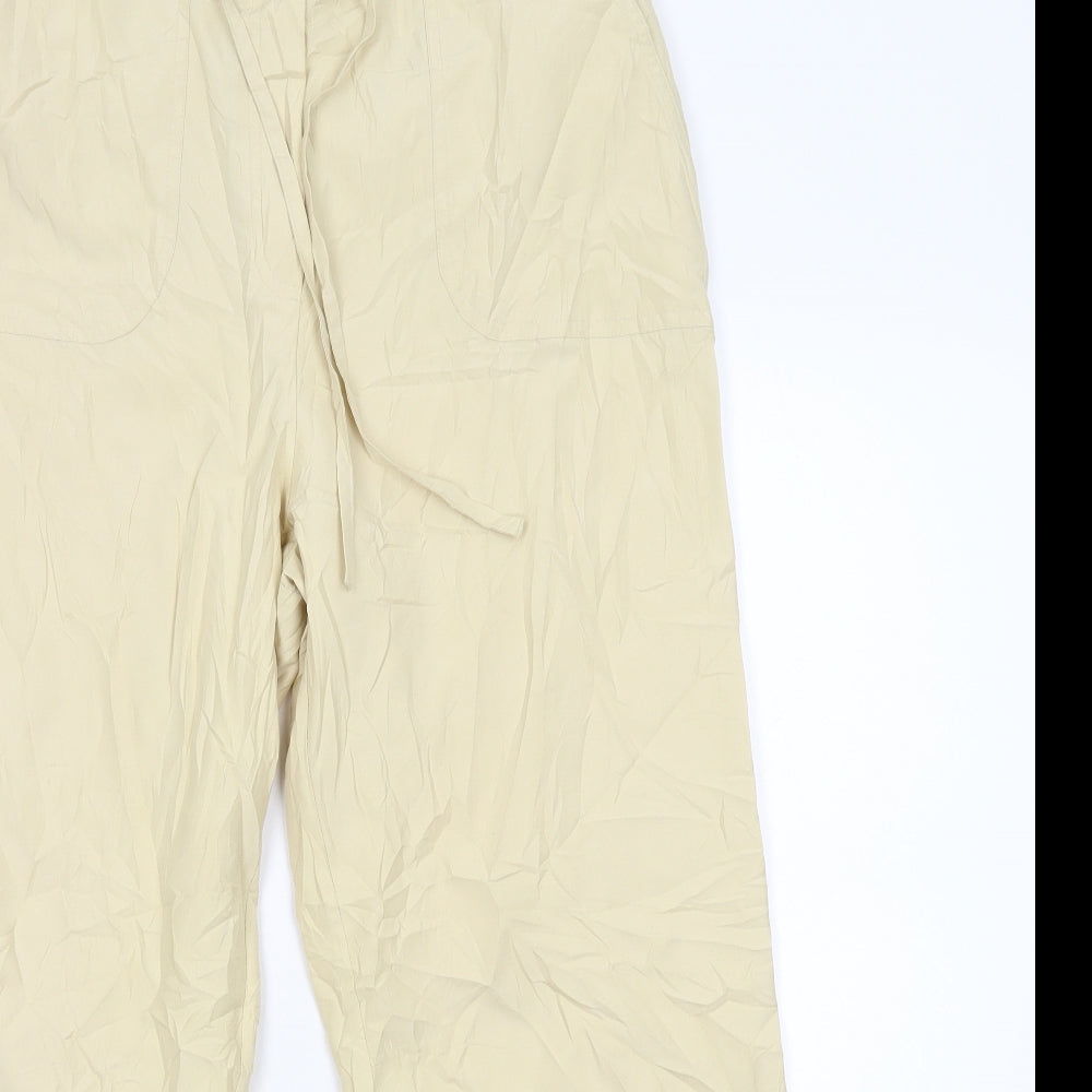 Casual Comfort Womens Beige   Trousers  Size 14 L26 in