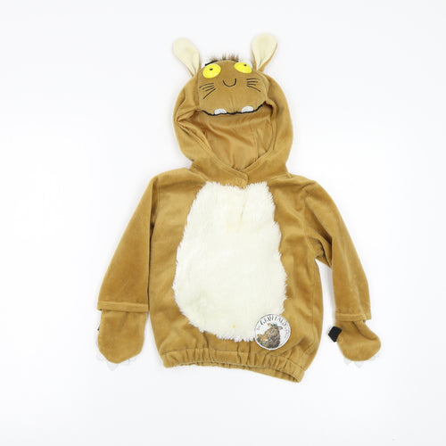 gruffalo Boys Brown   Pullover Hoodie Size 2-3 Years  - animal ears