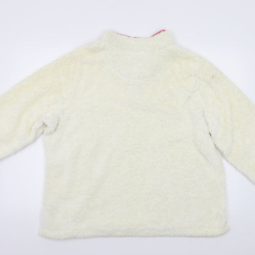 George Womens White  Fleece Pullover Sweatshirt Size 22