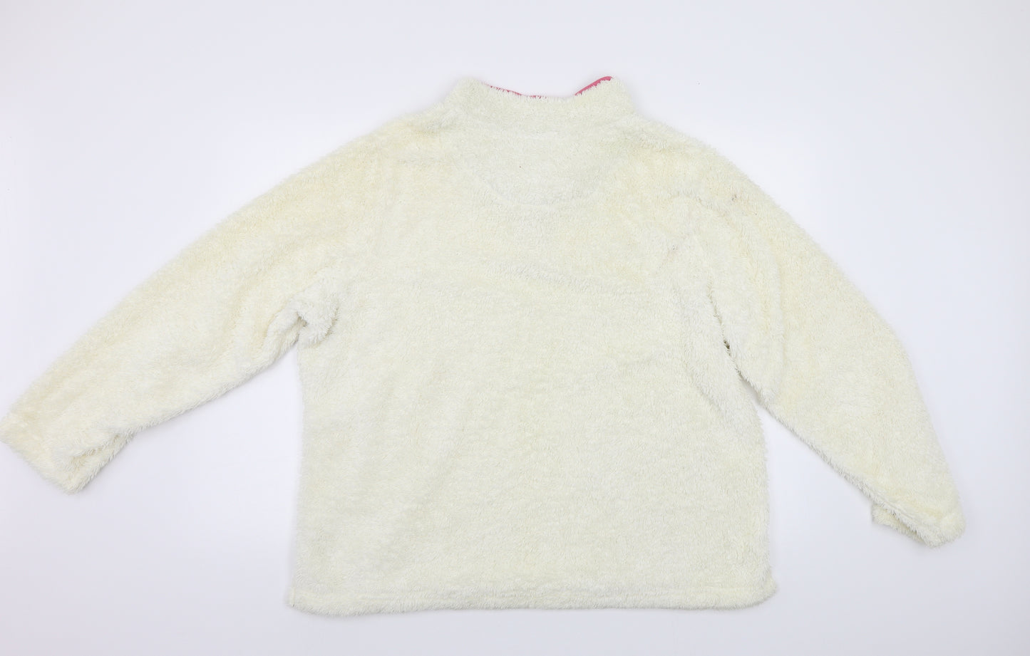 George Womens White  Fleece Pullover Sweatshirt Size 22