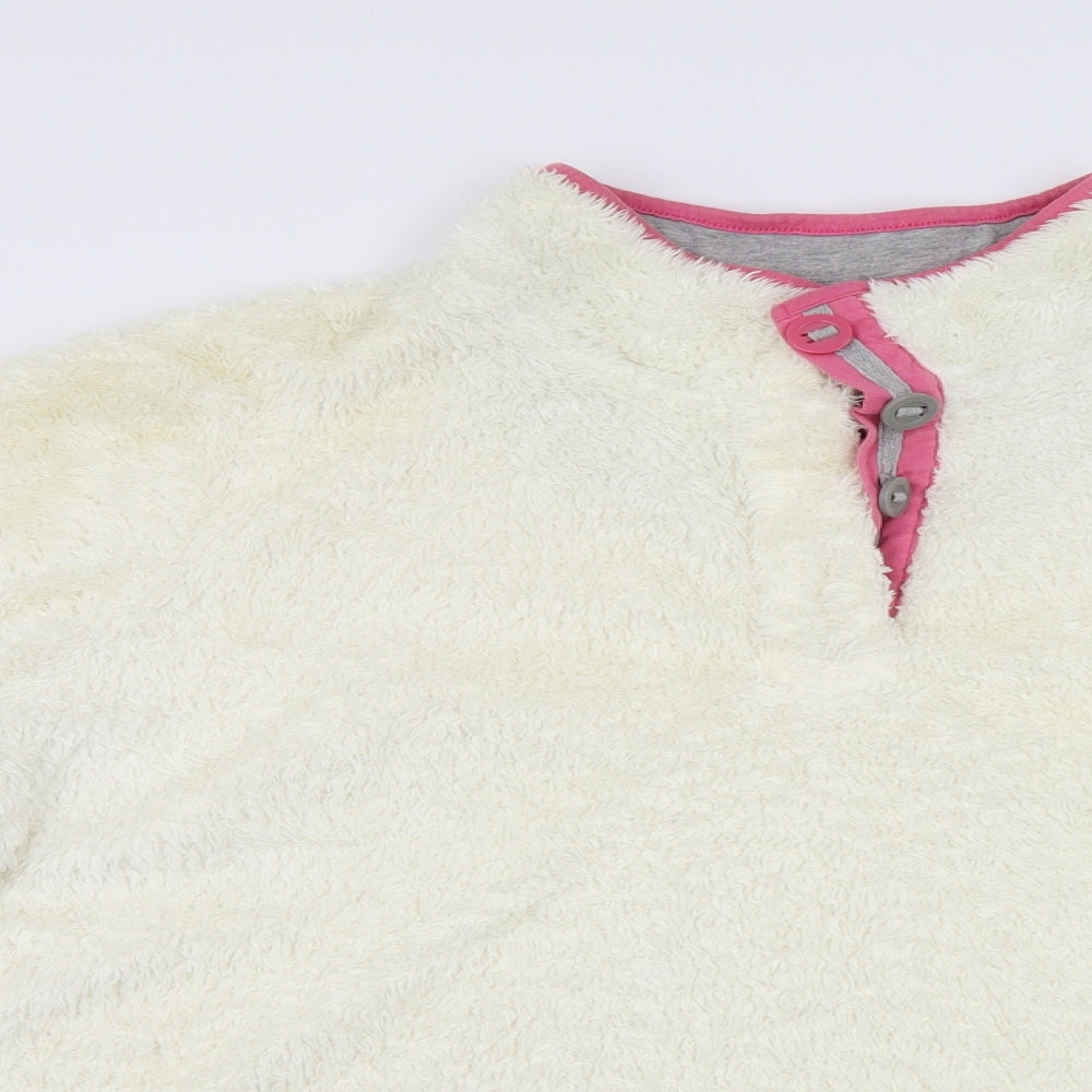 George Womens White  Fleece Pullover Sweatshirt Size 22