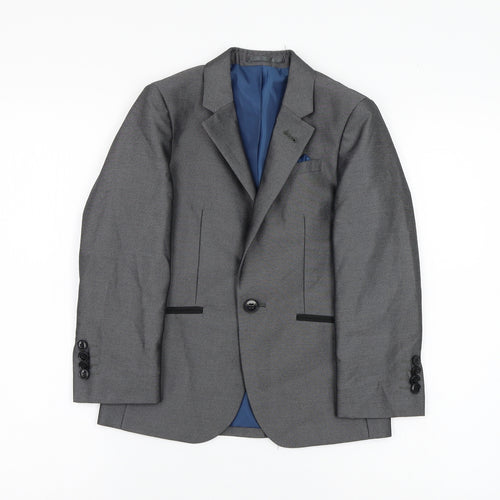 BW Finest Quality Boys Grey   Shirt Jacket Blazer Size 7 Years