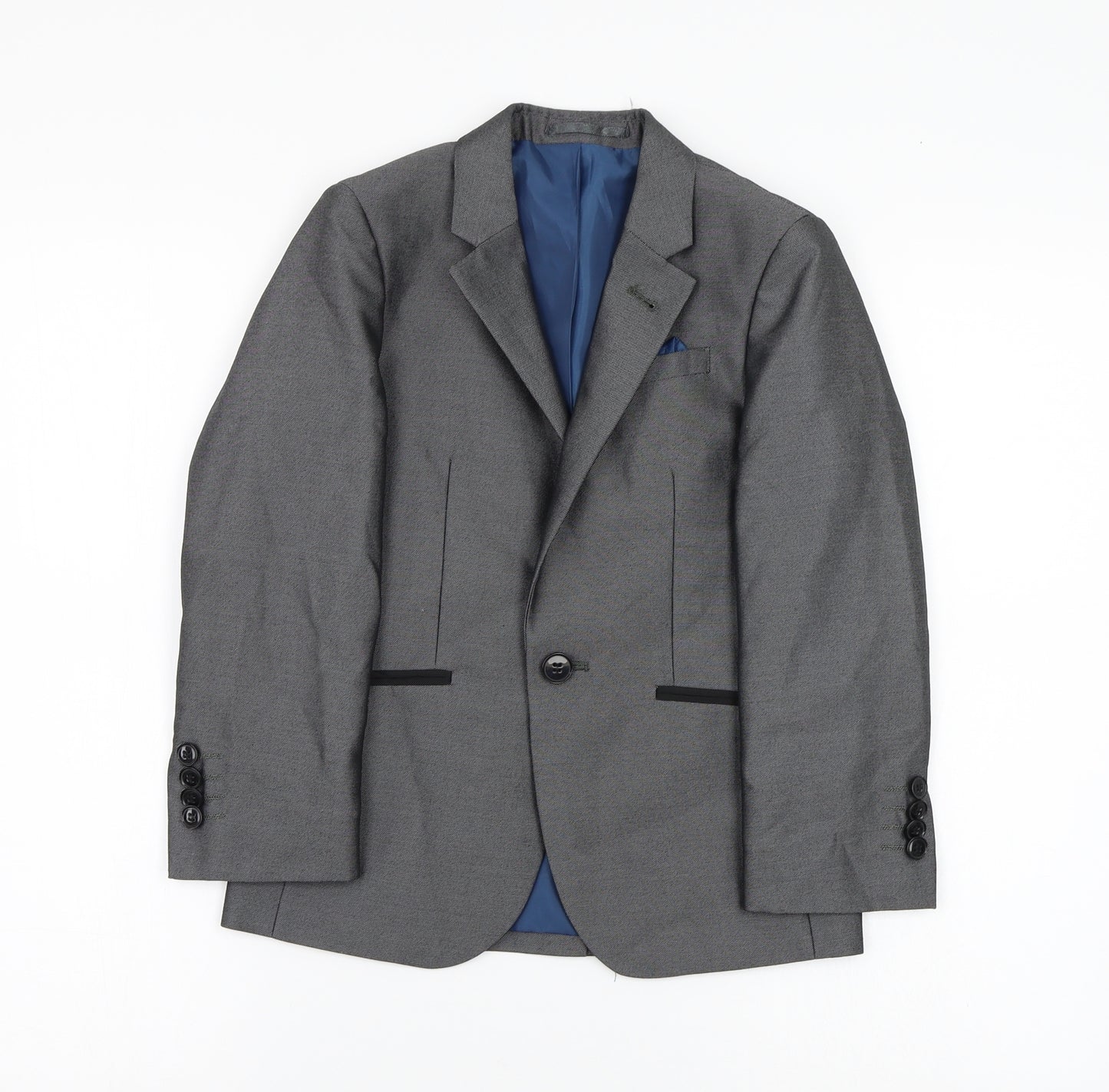 BW Finest Quality Boys Grey   Shirt Jacket Blazer Size 7 Years