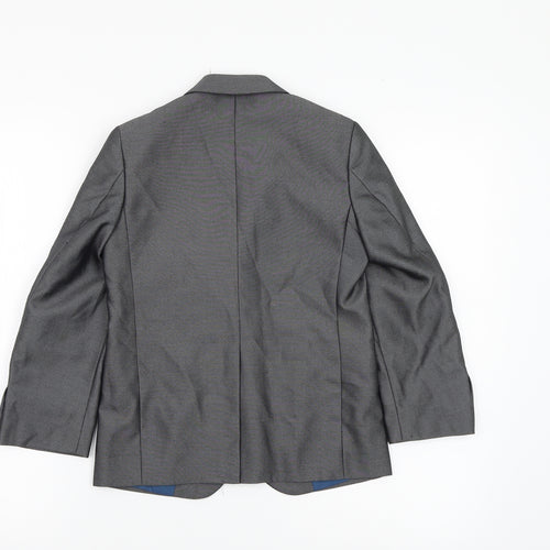 BW Finest Quality Boys Grey   Shirt Jacket Blazer Size 7 Years
